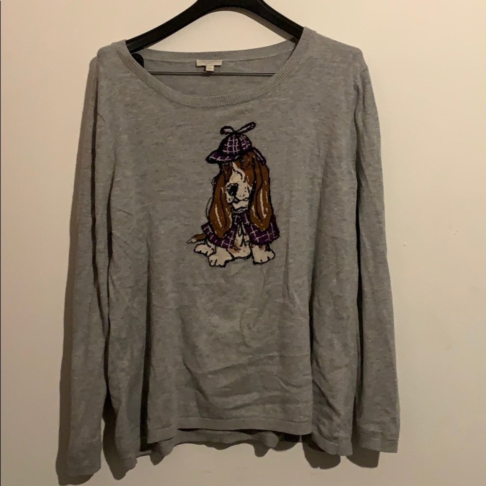 Talbots inspector Beagle sweater